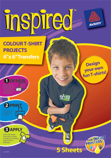 Inspired Colour T-shirt Transfer PaperA5 5 sheets